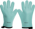 KITCHEN PERFECTION Silicone Smoker Oven Gloves -Extreme Heat Resistant BBQ Gloves -Handle Hot Food Right on Your Smoker Grill Fryer Pit|Waterproof Oven Mitts Grill Gloves |Superior Value Set+3 Bonuses