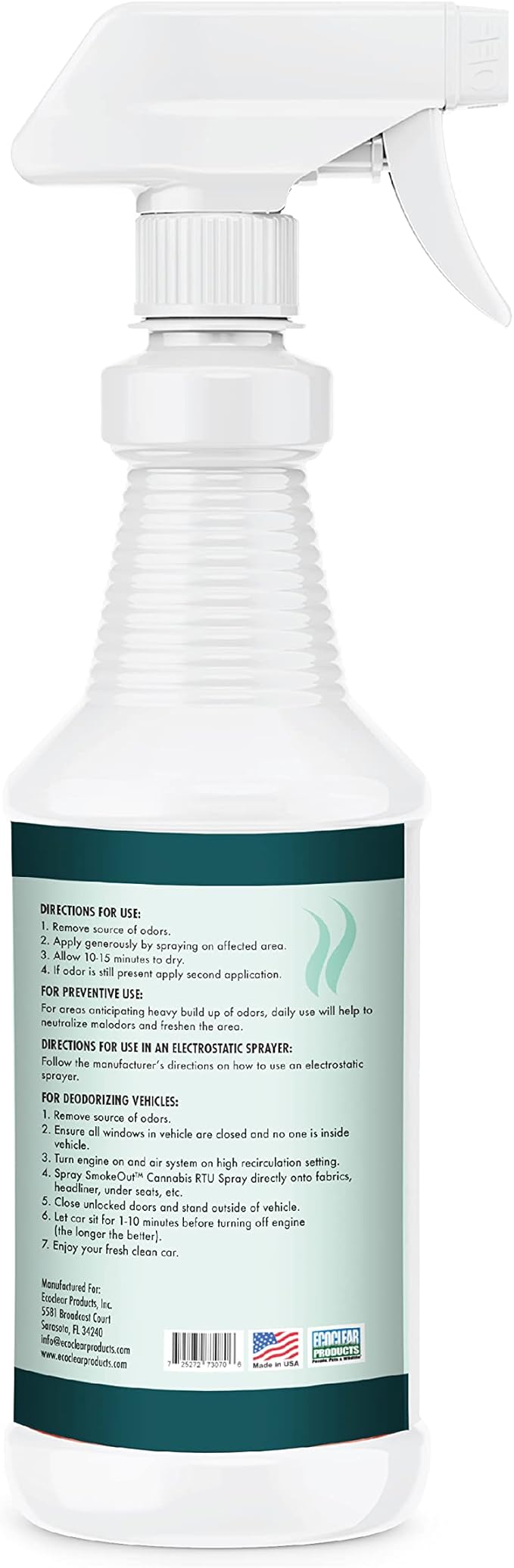 SmokeOut - Commercial Strength Odor Eliminator - Neutralizer, Deodorizer, Odor Remover (32 ounce)