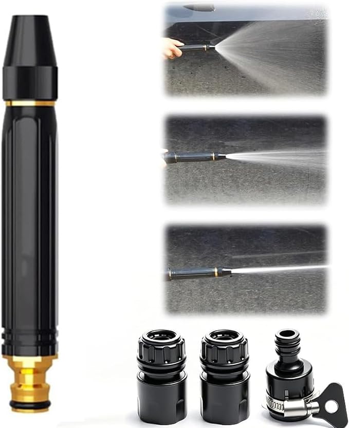 Home High-Pressure Car Wash Water Gun, 2026 Upgraded Car Wash Water Gun Garden Hose Sprayer, Adjustable Spray Patterns, for Watering Plants and Vegetables, and Car Washing