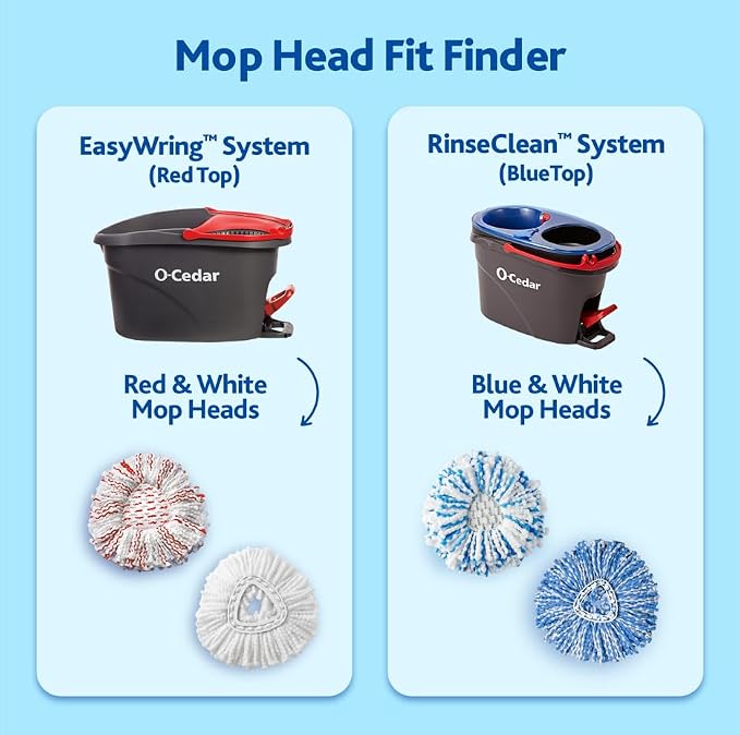 O-Cedar EasyWring Spin Mop Head Refill (Pack of 6)