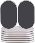 Reusable Large Furniture Movers Sliders for Carpet and Hardwood Floors-8 Pack 9-1/2" Oval Moving Pads Protector for Heavy Duty Sofa Bed Table Desk,Quickly and Easily Move Any Item, Beige