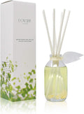 Reed Diffuser Set - Jasmine Vanilla Scented Diffuser with Sticks | Home Fragrance Reed Diffuser for Bedroom, Bathroom Shelf Décor, with Real Rose Flowers in the Bottle - Made in the USA