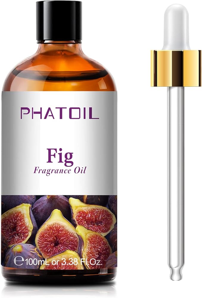 PHATOIL Fig Fragrance Oil for Diffuser Aromatherapy 3.38FL.OZ | Long Lasting Scented Oils For Humidifier, Air Freshener, DIY Soap Candle, Scent Project Making, Aroma Oil for Home Freshening