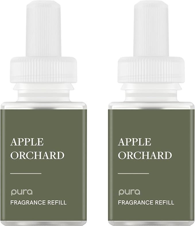 Pura Smart Home Scent Refill - Long-Lasting Premium Fragrance per Refill - Clean Diffuser Fragrance for Home, Office & Apartment - 2 Pack, Apple Orchards