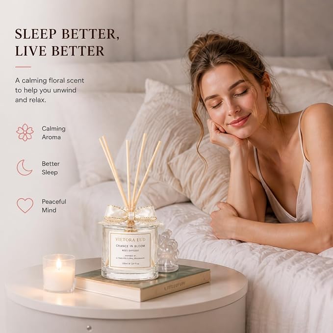 Chance Reed Diffuser-Inspired by Chance Perfume, 3.5 Fl Oz | Long-lasting Disigner-perfume Fragrance for 12 weeks, Flame-free,Non-toxic for Home & Office, A Elegant Gift