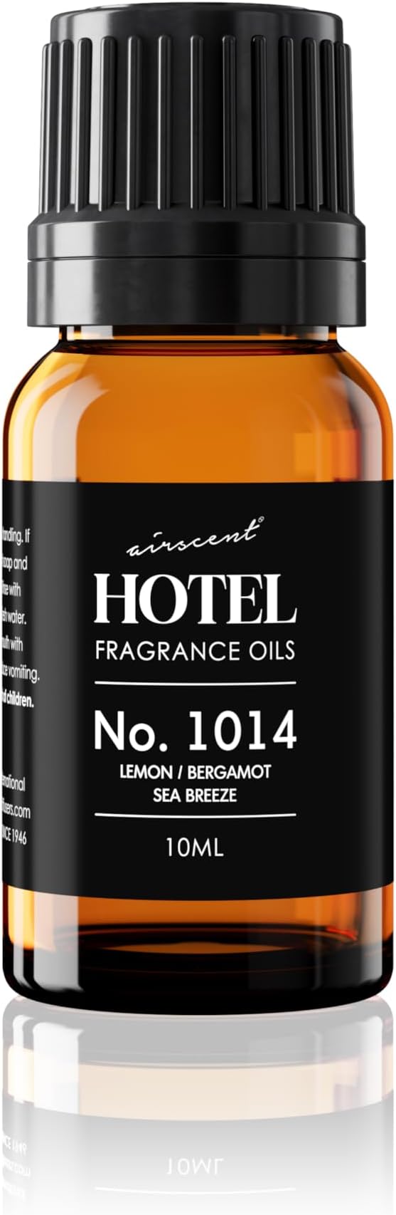 AirScent Hotel Diffuser Oil No. 1014 - Iconic 5-Star Hotel Blend - 10 mL | Lemon Bergamot Sea Breeze - Coastal Hotel Scent - Fragrance Oil for Ultrasonic and Waterless Diffusers and Crafting