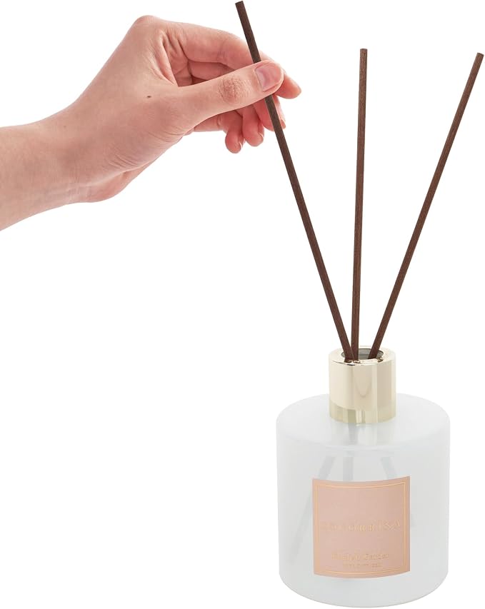 Reed Diffuser - English Garden Scented Diffuser with 8 Sticks Home Fragrance Reed Diffuser for Bathroom Shelf Decor