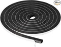 Window Foam Seal Tape 1/2Inch Wide X 1/2Inch Thick, High Density Self Adhesive Weather Stripping Insulation Door Foam Tape,10 Feet Long