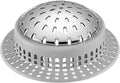Aluvor Bathtub Drain Hair Catcher Shower Drain Cover Sink Drain Protector | Bathroom Sink & Bathtub Drain Strainer for Pop-Up & Regular Drains, Silver Grey