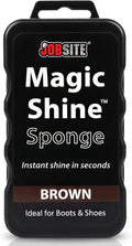 JobSite Instant Express Leather Boot & Shoe Shine Sponge - Brown