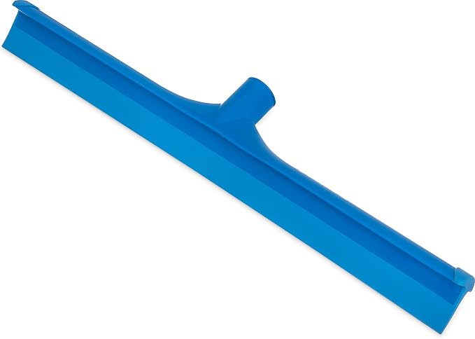 SPARTA 3656714 Plastic Floor Squeegee, Shower Squeegee, Heavy Duty Squeegee With Rubber Blade For Windows, Glass, Shower Doors, Floors, Windshields, 20 Inches, Blue, (Pack of 6)