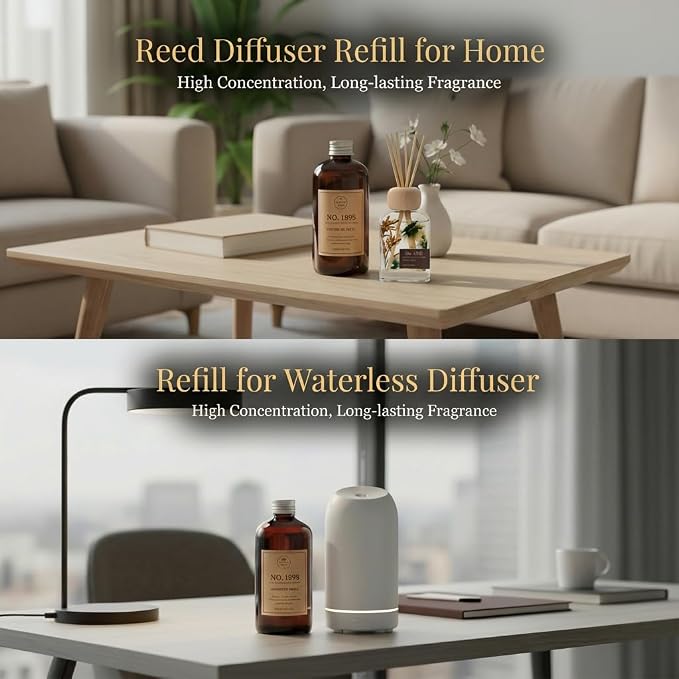 No. 1898 Diffuser Oil Refill Inspired by Ritz Carlton | Luxury Hotel Collection Refill for Reed diffusers, Room Sprays, Humidifier,Aroma Diffusers