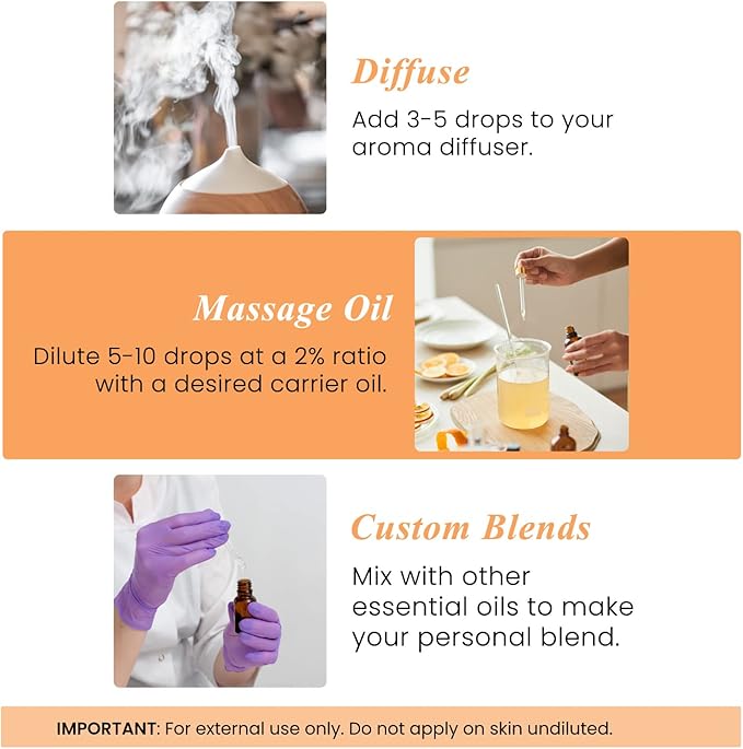 Handcraft Blends Orange Essential Oil – Huge 4 Fl Oz – 100% Pure and Natural – Premium Grade Essential Oil for Diffuser and Aromatherapy, Skin, Massage, Candle and Soap Making Fragrance