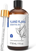 HIQILI Ylang-Ylang Essential Oil for Diffuser, Aromatherapy, DIY Perfumes | Long-Lasting Exotic Floral Scent for Home, Living Spaces & Massage - 30mL / 1.01 fl oz