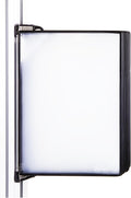 Tarifold Magnetic Wall Mount Reference System, 10 Pockets, Black | 10 double-sided PVC pockets hold 20 letter-size sheets, magnetic mounting plate, snap-on index tabs, easy to install