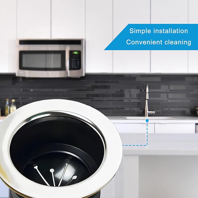 3 PCS Garbage Disposal Splash Guards Sink Baffle, 3 3/8 Inch Food Waste Disposer Accessories, Suitable for InSinkErator Evolution Series
