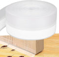 Silicone Seal Weather Stripping Tape 33 Feet Strip Bottom Draft Insulation Stopper Tape Weatherproof Soundproof for Door or Window Bathroom Shower Glass Gaps（45mm*10m）
