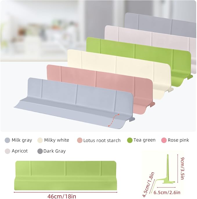 18" Upgraded Silicone Sink Splash Guard Released in 2026,Self-Draining Water Splash Guard for Kitchen Sink,Bathroom and Kitchen Island,with 3.5" High Splash Guard & 6 Strong Suction Cup (Green)