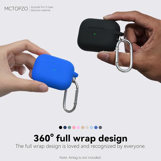 for AirPods Pro 3 Case 2025,Come with Cleaner Kit,Blue | Silicone Protective Cover for Airpod Pro 3rd Generation Case with Keychain,for Women Men,One-Piece Design,Shockproof