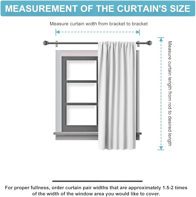 RYB HOME Blackout Curtains - Room Darkening Curtains & Drapes Energy Saving Thermal Insulated Solid Drapes Bedroom Kids Nursey Bathroom, Wide 42 x Long 45 inch, Marine Blue, 2 Panels