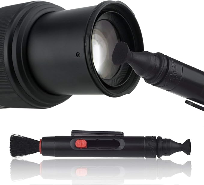 CamKix Camera Lens Cleaning Kit, Air Blower, 2-in-1 Lens Cleaning Pen | Cleaning Brush, Empty Spray Bottle, Lens Cleaning Paper Tissues and 5 Microfiber Cloths; No Liquid Included.