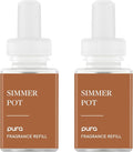 Pura Smart Home Scent Refill - Long-Lasting Premium Fragrance per Refill - Clean Diffuser Fragrance for Home, Office & Apartment - 2 Pack, Simmer Pot