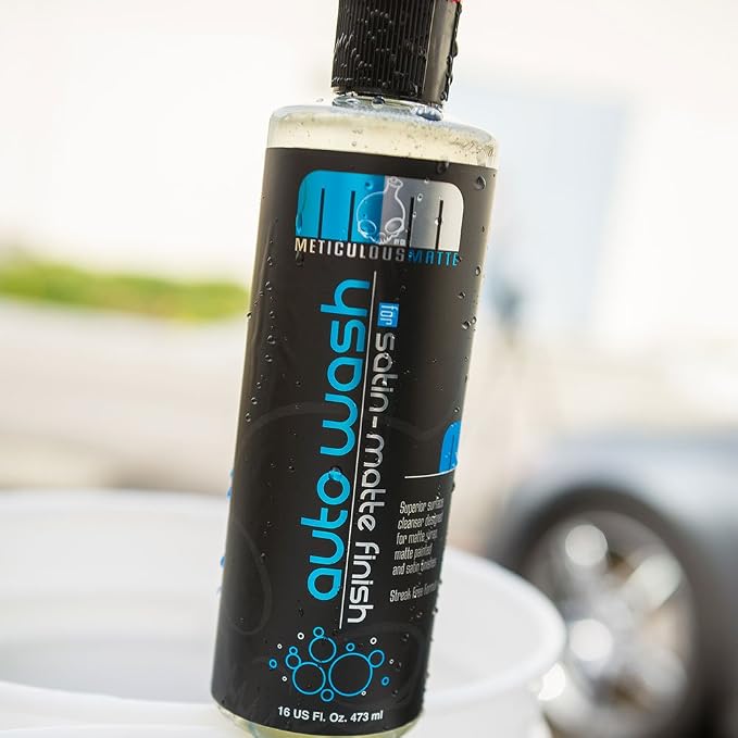 Chemical Guys, Meticulous Matte Foaming Car Wash Soap, Bubble Gum, 16 oz | High-foam soap cleans satin and matte finishes without adding gloss, gentle in cannons, guns or buckets, bubble gum
