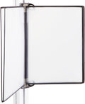 Tarifold Magnetic Wall Mount Reference System, 5 Pockets, Black | 5 double-sided PVC pockets hold 10 letter-size sheets, magnetic mounting plate, snap-on index tabs, easy to install