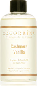 Reed Diffuser Refill - Cashmere Vanilla 6.7 Fl.oz Reed Diffuser Refill with 8 Sticks