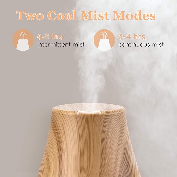 Homeweeks Essential Oil Diffuser for Room 100 ML 1 Pack | Aromatherapy Scent Diffuser Adjustable Mist Mode, Cool Mist, Auto Off Ultrasonic Aroma Fragrance Diffuser for Bedroom Office