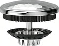XAJOON Bathtub Drain Hair Catcher/Bathtub Protector Suitable for Bathroom Bathtub, Pop-Up Drains and Bathroom Sink. (Patented Product) (Chrome)