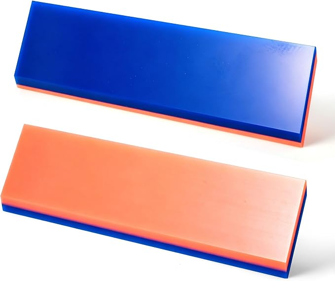 NEWISHTOOL 2 Pack Rubber Squeegee (8-Inch Replacement Blade, No Handle) | Tint Squeegee for Water Removal, Glass Cleaning, PPF Installing and Window Film Application