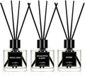 Reed Diffuser Set of 3 Pack,50ML Fresh Linen Eucalyptus Mint Ocean Scented Oil Diffuser with 5 Sticks,Home Fragrance Reed Diffuser for Bedroom Bathroom Office