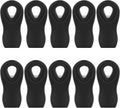 Magnetic Chip Clips, 10 Pack Plastic Bag Clips with Magnet, Black Snack Clips for Food Storage and Refrigerator