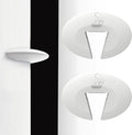 Door Pinch Guard and Door Slam Stopper, Durable Silicone Door Finger Pinch Guard, Prevents Finger Pinch Injuries, Slamming Doors, Door Safety for Kids, 2 Packs White Basic.