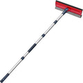 Professional Window Squeegee | 2-in-1 Window Cleaner Sponge and 10" Soft Rubber Strip with Extension Pole 50 Inch & 127 cm | Adjustable to Clean from Multiple Angles