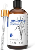HIQILI Lemongrass Essential Oil for Outdoor Protection, Skin | Used For Protective Spray and Cleanses Skin, Ideal For Outdoor Use & Salons - 30mL / 1.01 fl oz