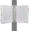 Tarifold Wall Mount Reference System, 10 Pockets, Expandable, White | 10 double-sided PVC pockets hold 20 letter-size sheets, sturdy wall-mount bracket, snap-on index tabs, easy to install