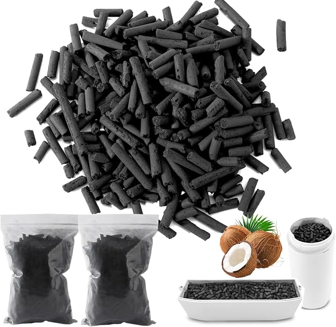 Odor Absorbing Activated Charcoal Filter Refills 2-Pack (2 Lbs) | for Lomi Electric Countertop Composter，12-Month Supply, Replacement Filters for Lomi Smart Waste Kitchen Composter
