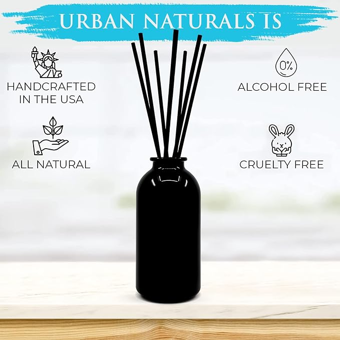 Reed Diffuser Set, Ocean Mist & Sea Salt - Bathroom Décor | Made with Essential Oils & Real Botanicals, Decorative Air Freshener for Large Rooms, Beautiful Home Décor Makes a Great Gift