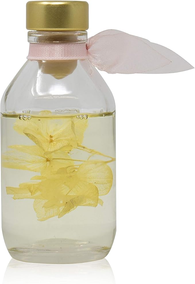 Reed Diffuser Set - Soothe Tahitian Vanilla Bean Scented Diffuser | Home Fragrance Reed Diffuser for Bedroom, Bathroom Shelf Décor, with Real Florals in the Bottle - Made in the USA