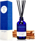 Xcleen Reed Diffuser Set with Sticks, Sandalwood Scented Oil Diffuser for Bathroom, Room Fresheners, Home Fragrance Bedroom Office Decor & Gift