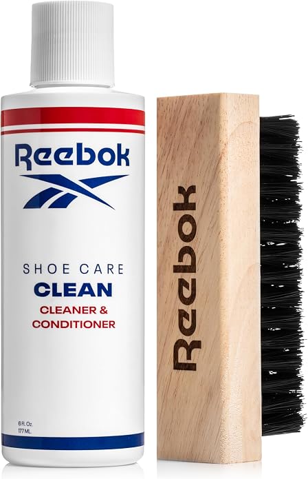 Reebok Restore Kit - Shoe Cleaner Kit, 6oz Cleaner and Conditioner with Premium Shoe Cleaning Brush - Shoes Cleaner Kit for Sneakers, Leather, Suede, Canvas & More