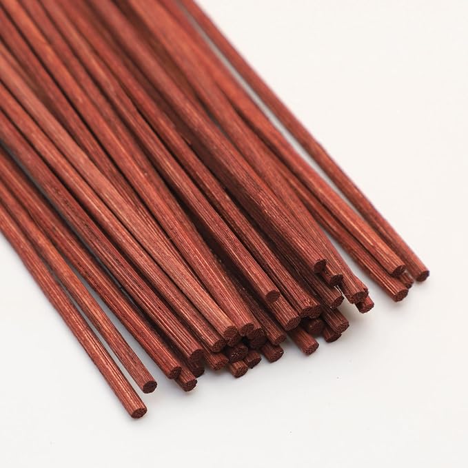 VFULIE 100PCS Reed Diffuser Sticks, Refill Replacement for Aroma Fragranc (100, Brown and White)