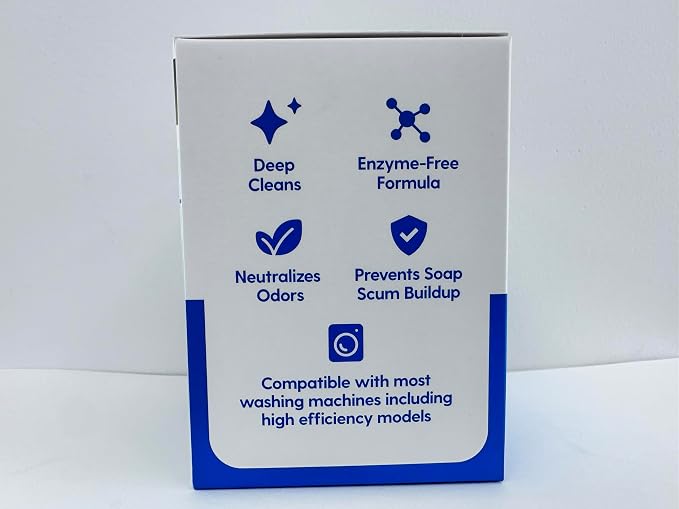 M3 Deep Cleaning Washing Machine Cleaner for Front & Top Load | 24 Fragrance-Free Washer Cleaner and Deodorizer | 1-Year Supply Septic Safe Tablets