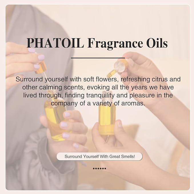 PHATOIL 3.38FL.OZ Sweet Fruit Candy Fragrance Oils for Aromatherapy, Essential Oils for Diffusers for Home, Perfect for Diffuser, Yoga, Skin Care, DIY Candle and Soap Making - 100ml | Long Lasting Scented Oils For Humidifier, Air Freshener, DIY Soap Ca...