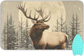 Retro Elk Winter Ironing Mat for Table top Portable Ironing Pad Blanket for Washer Dryer Countertop Travel
