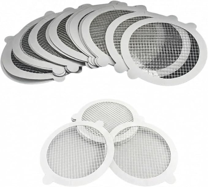 Hair Catcher Shower Drain Strainer – Disposable Mesh Stickers, Prevent Hair Clogs in Bathroom, Kitchen Sink, and Washbasin – Easy Peel & Stick, Smooth Drainage