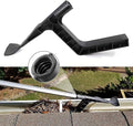 Roof Gutter Cleaning Tool, Gutter Cleaning Spoon and Scoop, Gutter Tool with Unique Shaped Hook to Pull Debris Under Gutter Hangers and Clean Behind Skylights and Other Roof Structures