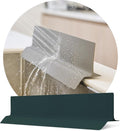 DEARCUS Kitchen Sink Splash Guard 19.7 inches - Soft Silicone Water Shield, Strong Suction Non-Slip, Dishwasher Safe and Easy-to-Clean for Mess-Free Cooking and Dishwashing (Deep Green)